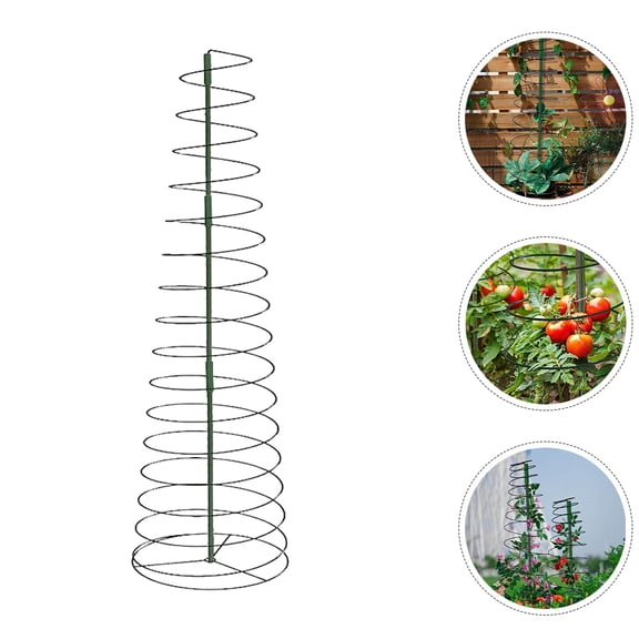 AURARMLET Indoor Plant Trellis Green Metal for Potted Plants Support 1Set