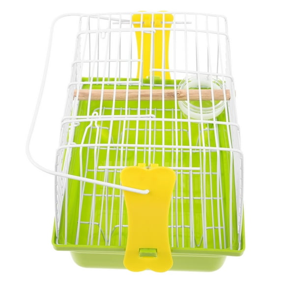 AURARMLET 1Set Assorted Color Bird Carrier Travel Cage Metal Wire with Air Circulation Feature