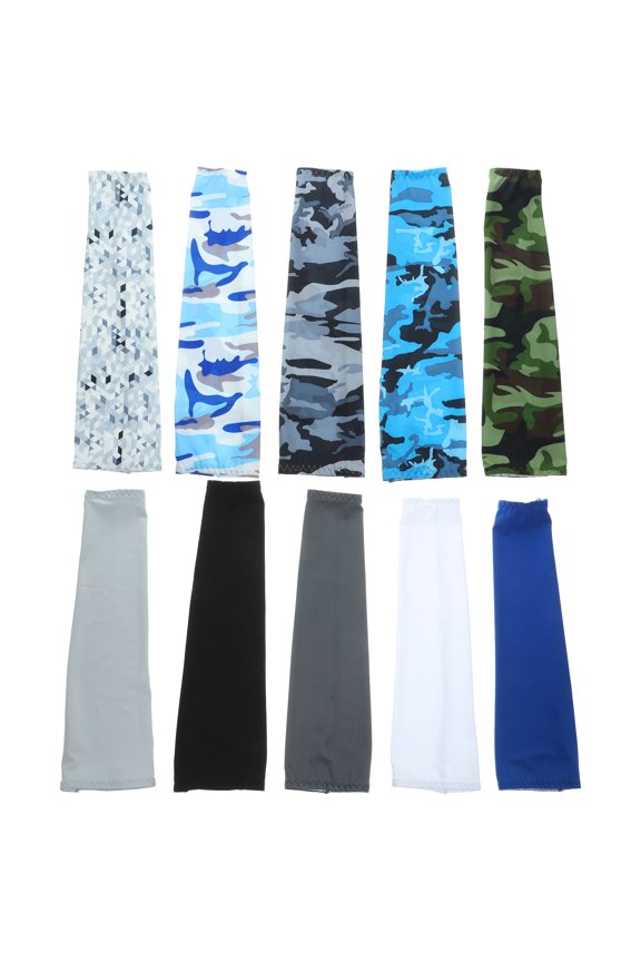 10 Pairs Arm Covers Cooling Breathable for Arms Men Women Motorcycle Riding Skiing