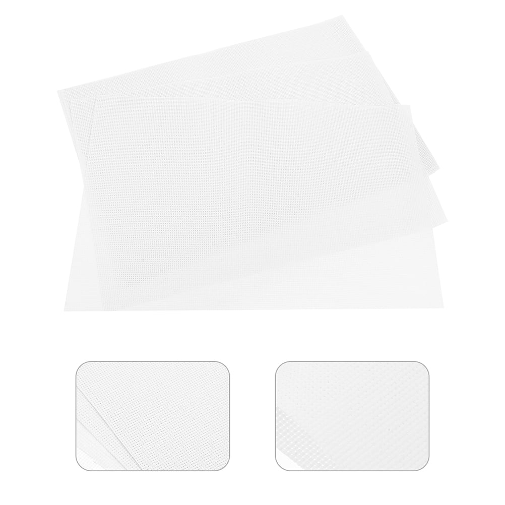 AURARMLET 10 Sheets White Cotton Fabric for Embroidery and Craft Projects, Ideal for Sewing, Quilting, and Enthusiasts