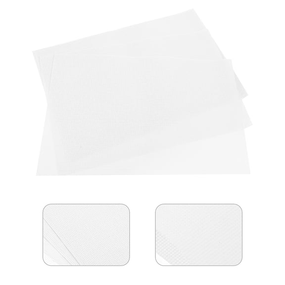 AURARMLET 10 Sheets White Cotton Fabric for Embroidery and Craft Projects, Ideal for Sewing, Quilting, and Enthusiasts