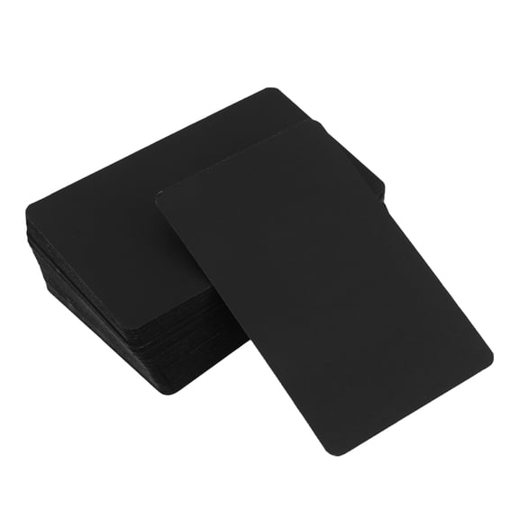 AURARMLET 100Pcs Black Paper Note Cards for Message Writing Flashcards and Study Organization