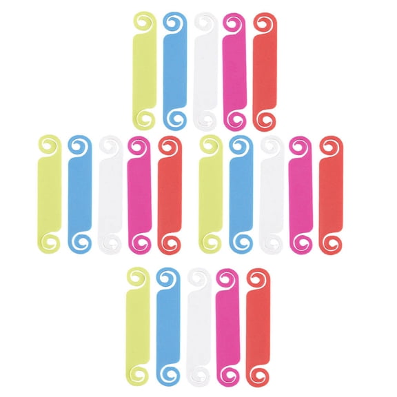 AURARMLET Cord Organizer Label Wire Markers Labels Bright Colors 100Pcs
