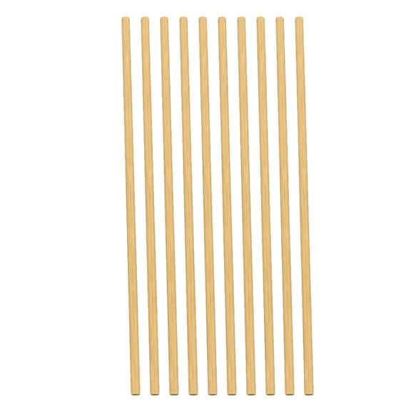 AURARMLET 100Pcs Eco Friendly Brown Natural Wheat Straw Biodegradable Drinking Supplies