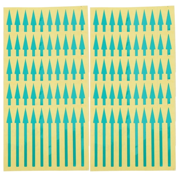 AURARMLET 100Pcs Green Instrument Panel Arrow Stickers with Waterproof Adhesive for Daily Use