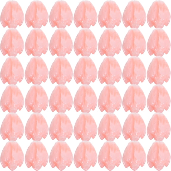 AURARMLET Handcrafted 3D Pink Plastic Flower Spacer Beads for Jewelry Making 100Pcs
