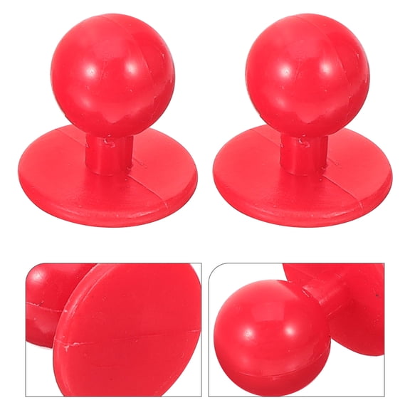 AURARMLET 100Pcs Red Plastic Buttons for Chef Suit Style Cooking Uniforms in Restaurants and Hotels