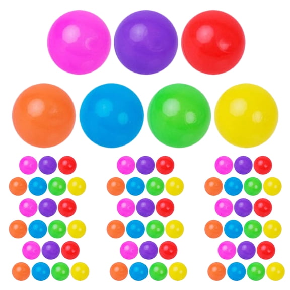 AURARMLET 100Pcs Soft Plastic Round Balls for Ball Pit Playroom and Pool Accessories