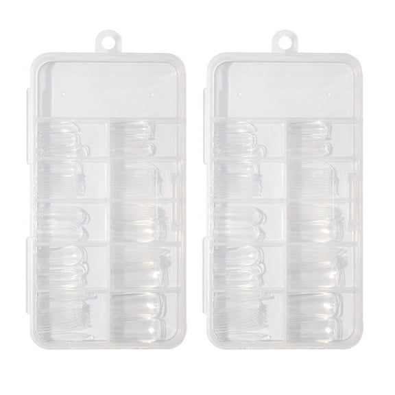 AURARMLET Manicure Accessories Transparent Fake Nail Tips for Home Or Salon 100Pcs