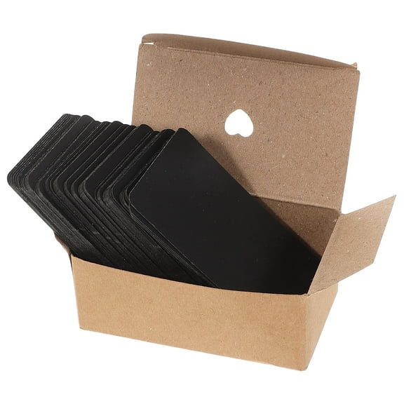 AURARMLET 100pcs Black Cardstock Blank Note Cards for Indexing, Learning, Playing Cards, Crafts, and Hobby Use