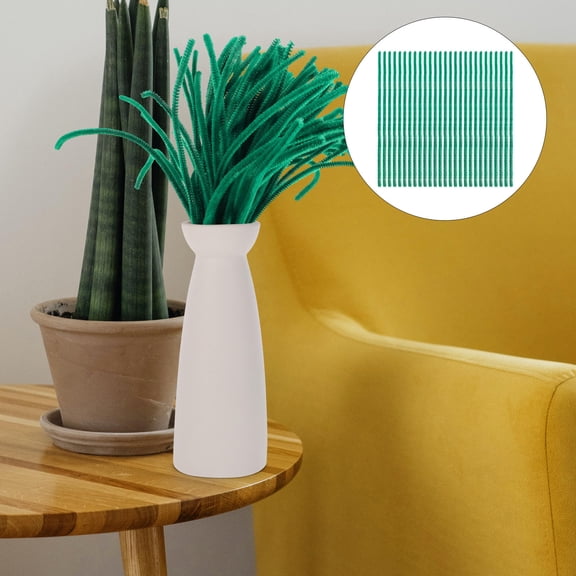 AURARMLET 100Pcs Florist Wire Green Flexible Floral Stem Support for Wedding Party Decoration