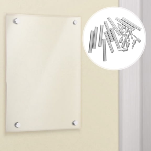 AURARMLET Set of 10 Aluminum Alloy Standoff Mounts for Picture Frames with Modern Finish