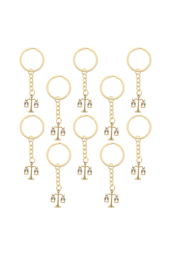 10Pcs Handmade Metal Lawyer Keychain Alloy Key for Legal Professionals Practical Key Decoration