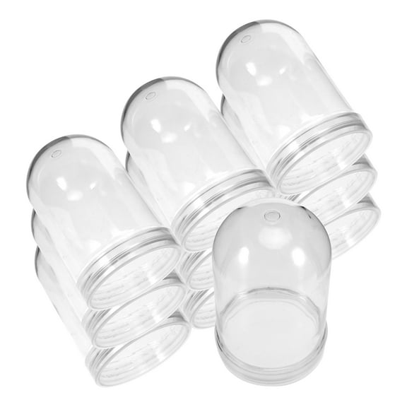 AURARMLET 10Pcs Clear Plastic Water Globe Ornaments for Crafts Decorations and Holiday Projects