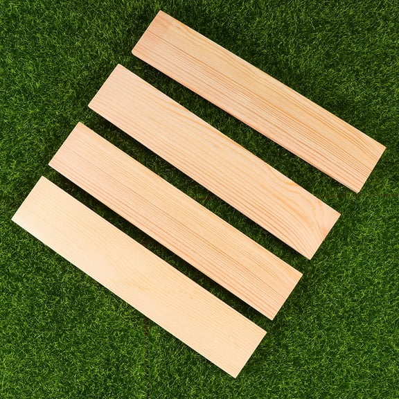 AURARMLET 10Pcs DIY Pine Wood Planks Khaki 9.82x1.57x0.24in for Furniture Making and Photo Studio Crafts