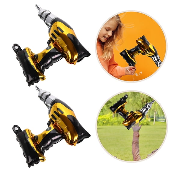 AURARMLET 10Pcs Electric Screwdriver Balloon Party Decorations for Birthday Construction Themes
