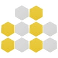 thumbnail image 1 of AURARMLET Classroom Felt Acoustic Panels Yellow 10Pcs 5.5X4.7X0.2In, 1 of 8