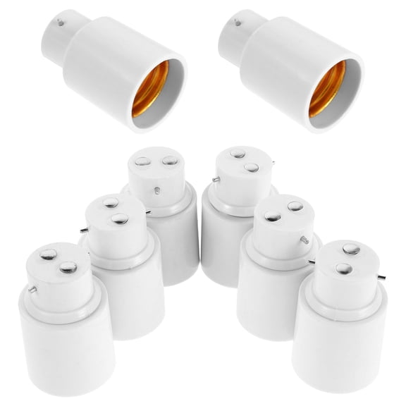 AURARMLET 10Pcs White Light Bulb Electrical Outlet Converter for Universal Lamp Base Socket Adapter