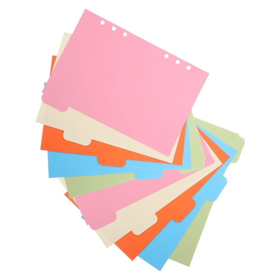 AURARMLET 10Pcs Plastic Binder Separators with Tabs for Professional Office and School Filing