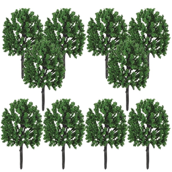 AURARMLET 10Pcs Plastic Trees Model for Model Makers Micro Landscape Craft Decor Root Needle Shape 3.14X1.57X1.57in