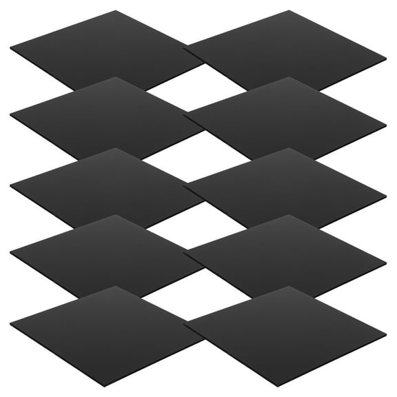 AURARMLET 10-Pack Thermoplastic Sheets for Crafting, Photography Display Stands, Projects, Clear Material