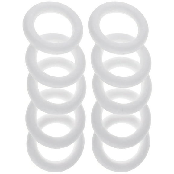 AURARMLET White Foam Circles Craft Material Blank Foam Sheets for Art and School Projects