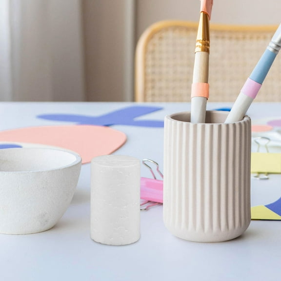 AURARMLET 10pcs White Foam Rods for Christmas Tree Indoor DIY Decoration Crafts