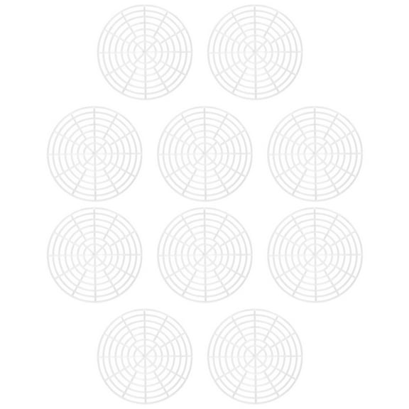 AURARMLET 10Pcs White Fermenting Jar Mesh Presser for Pickle Jars Durable Plastic Press Plate