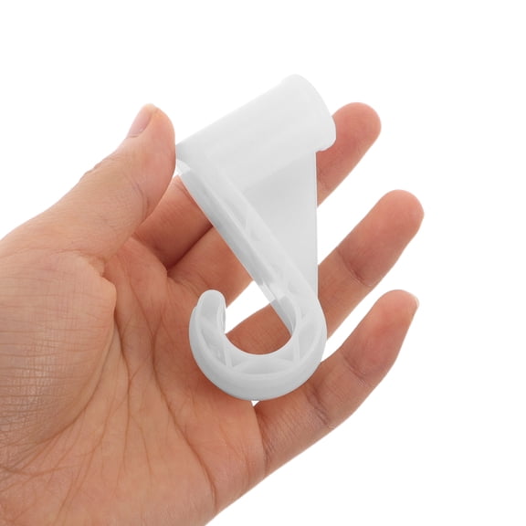 AURARMLET 10Pcs Closet Rod Holder White Plastic Mount for Bedroom Wardrobe Organization