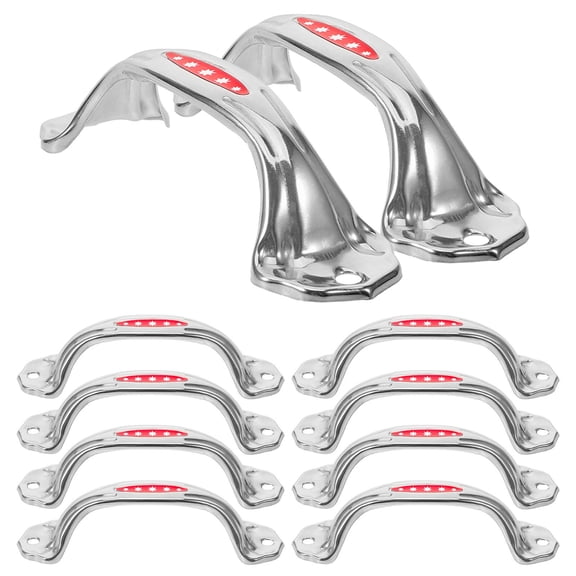 AURARMLET 10Pcs Metal Chest Handles Stainless Steel Cabinet Pulls Replacement for Garage Cabinets