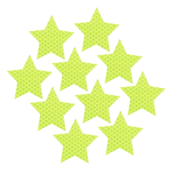 AURARMLET 10pcs Scooter Reflective Stickers PVC Green Reflectors for Car Owners