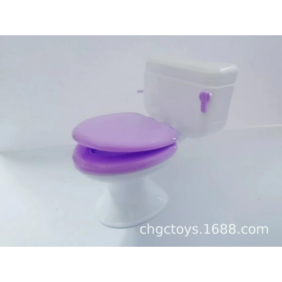 AURARMLET 10pcs Dollhouse Miniature Toilet: 1/12 Tiny Bathroom Toilet Seat - Miniature Accessories For Dollhouse Decoration Play House Toy