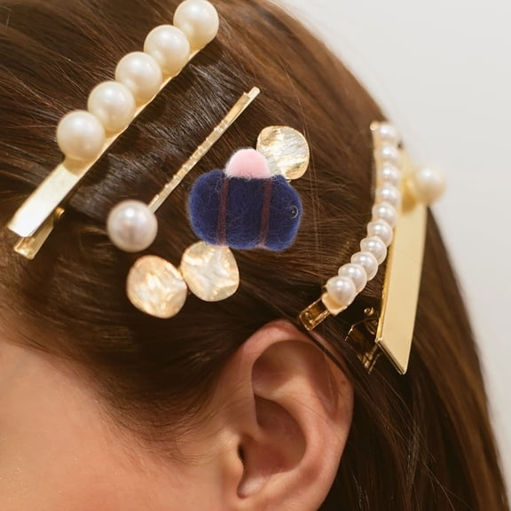 AURARMLET 10pcs Mini Bees Dark Blue Wool Felt Headband Accessories for Crafters Holiday Party DIY Decorations