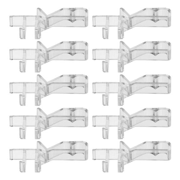AURARMLET 10pcs Plastic Curtain Clips for Hidden Valance Holders