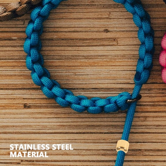 AURARMLET 10pcs Rope End Fastener Golden Cord Ends for Jewelry Components and Cord Projects