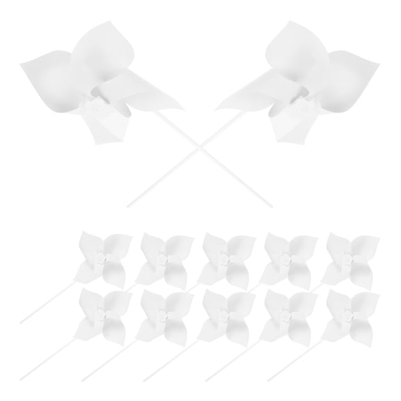 AURARMLET 12 Pcs DIY Paper Windmill with Four Blades for Outdoor Play Summer Activity