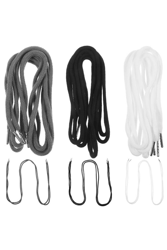 12Pcs Practical Drawstring Cord for Hoodie and Pants with Metal Sealed Ends