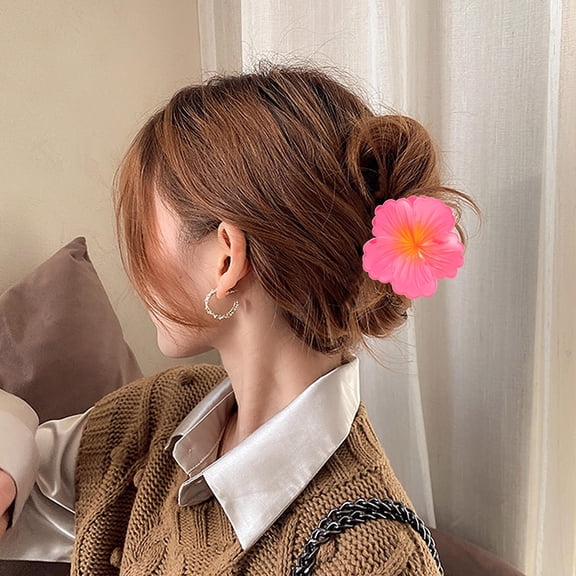 AURARMLET 12Pcs Floral Hair Claw Clips Plastic Durable Hair Accessories for Versatile Styling and