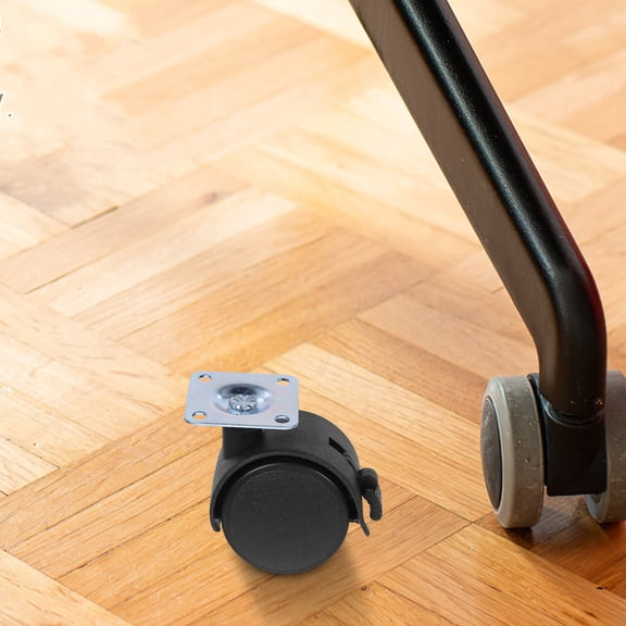 AURARMLET 12Pcs Quiet Black Replacement Office Chair Casters with Swivel Design for Furniture Use