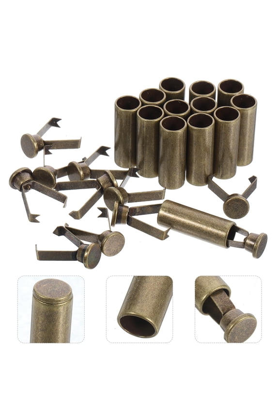 12Pcs Olive Green Metal Drawstring End Caps Cord Stops for Clothes Zinc Alloy