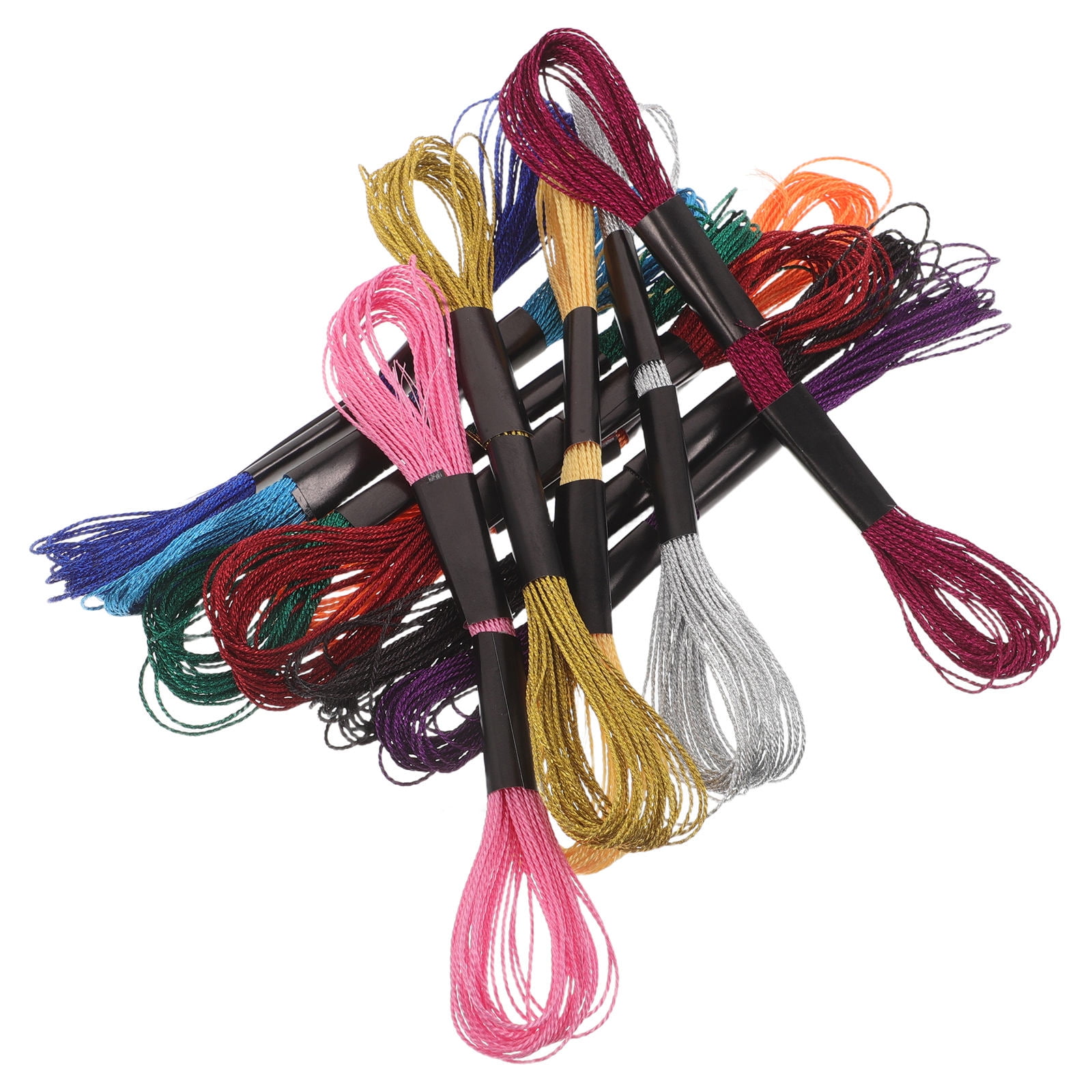 AURARMLET Shiny Metallic Thread Set Assorted Color Smooth Stitching ...