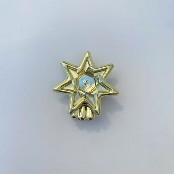 AURARMLET 12Pcs Clip on Metal Candle Holder Star Shape Candle Clips for Table and Christmas Tree Decoration