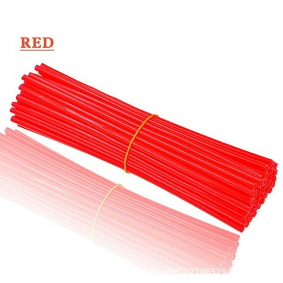 AURARMLET 144Pcs Lightweight Plastic Spoke Covers for Bikes and Motorcycles, Assorted Bright Colors, Wheel Accessories