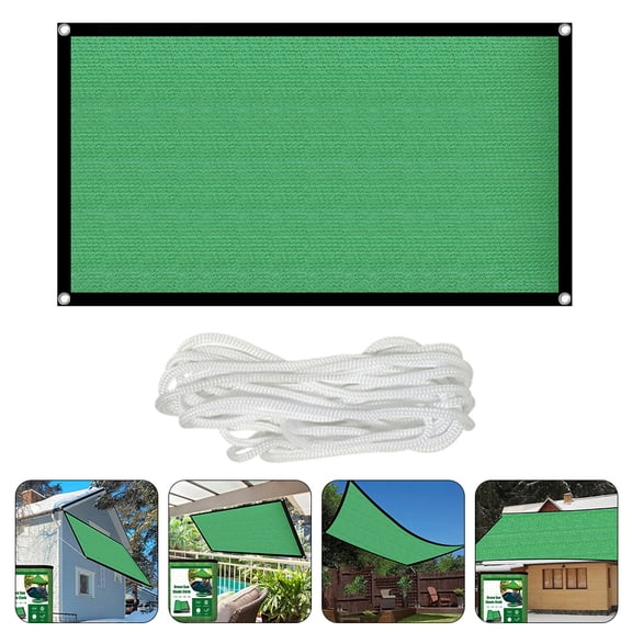 AURARMLET Patio Shade Cloth Sunshade Net Green Polypropylene 1 Set For Terrace