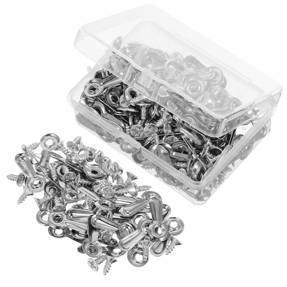 AURARMLET 160-Piece Iron Turn Buttons for Picture Frames, Easy to Install and Remove, Perfect for Home and Craft Use