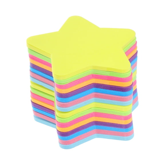 AURARMLET Unique Star Self-Stick Notes Assorted Color Portable Lightweight 16Pcs