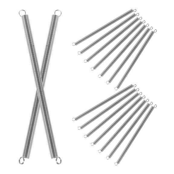 AURARMLET 16Pcs Assorted Stainless Steel Stapler Tension Springs for Reliable Office and Home Stapler Repairs