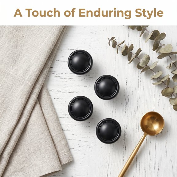 AURARMLET 16Pcs Cabinet Pull Knobs Matte Black Aluminum Alloy Universal Fit for House Moving Setup