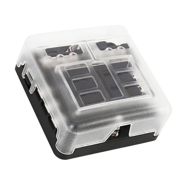 AURARMLET 1Pack Black Plastic Car Fuse Tap and Holder Set for Universal Design