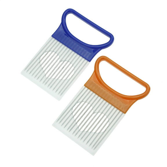 AURARMLET 1Pack Food Slicing Assistant for Tomatoes and Vegetables with Blue Plastic Handle